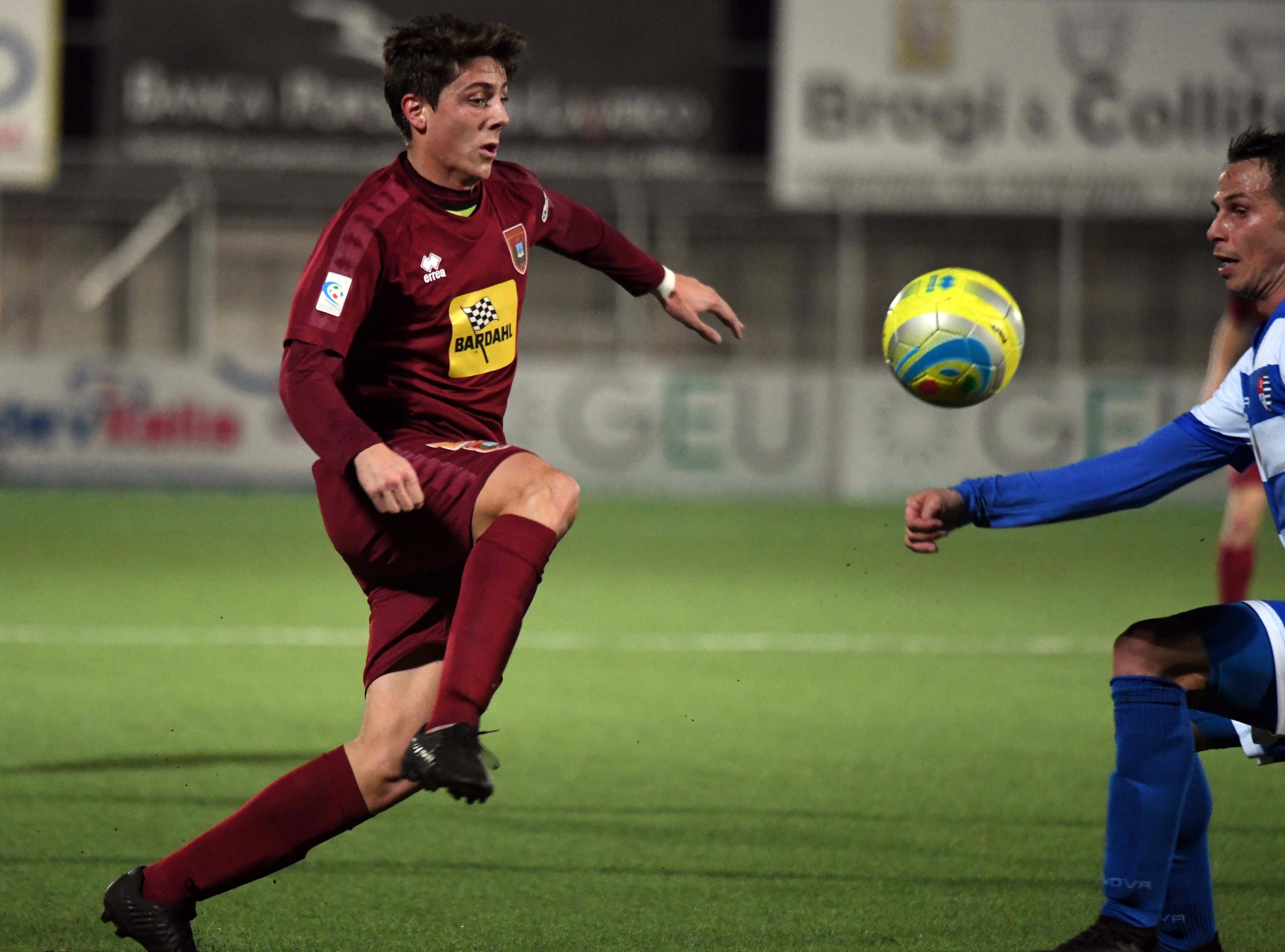 Filippo Serena: è stato espulso al 20' della ripresa nel match con l'Arzachena