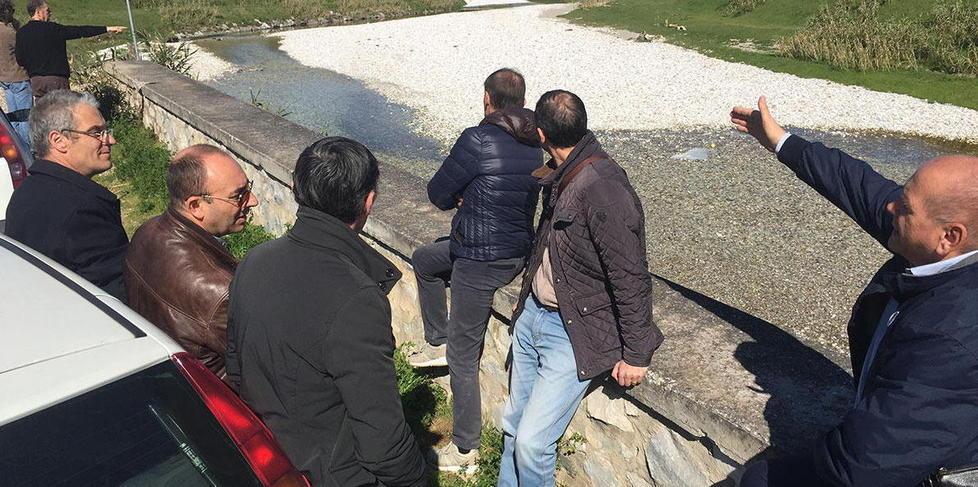 Sopralluogo sui fiumi dei tecnici comunali e del Consorzio