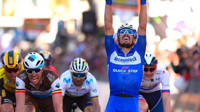 Maestoso Alaphilippe, la Sanremo parla francese