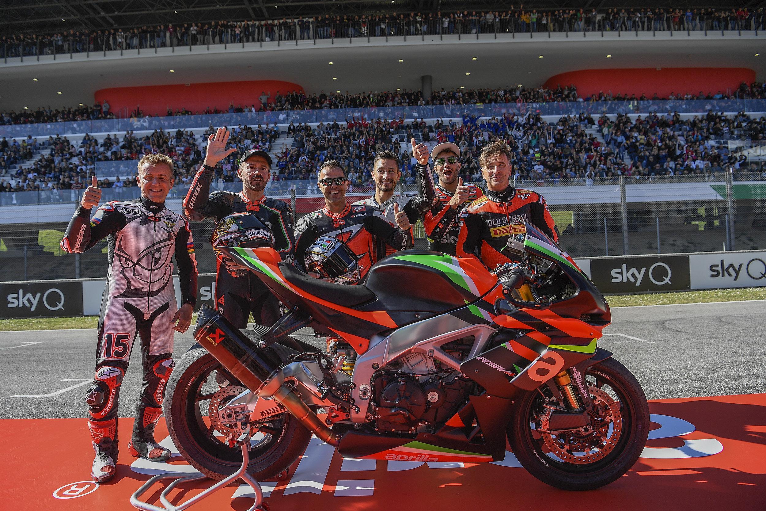 La presentazione al Mugello della nuova Aprilia