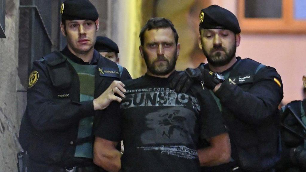 Igor il russo al momento del suo arresto in Spagna
