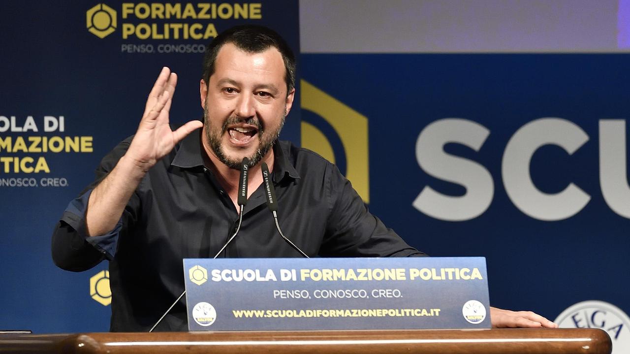 Il segretario della Lega Matteo Salvini
