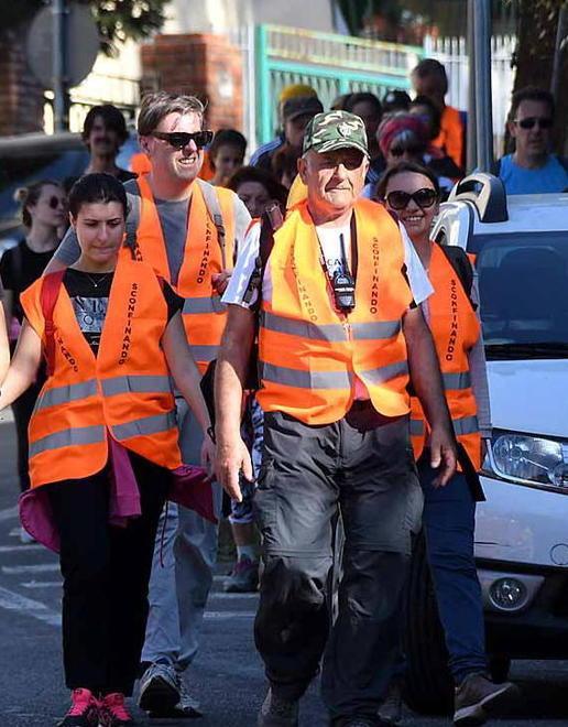 In più di trecento, da Massa a Carrara Super camminata e per finire i taglierini 