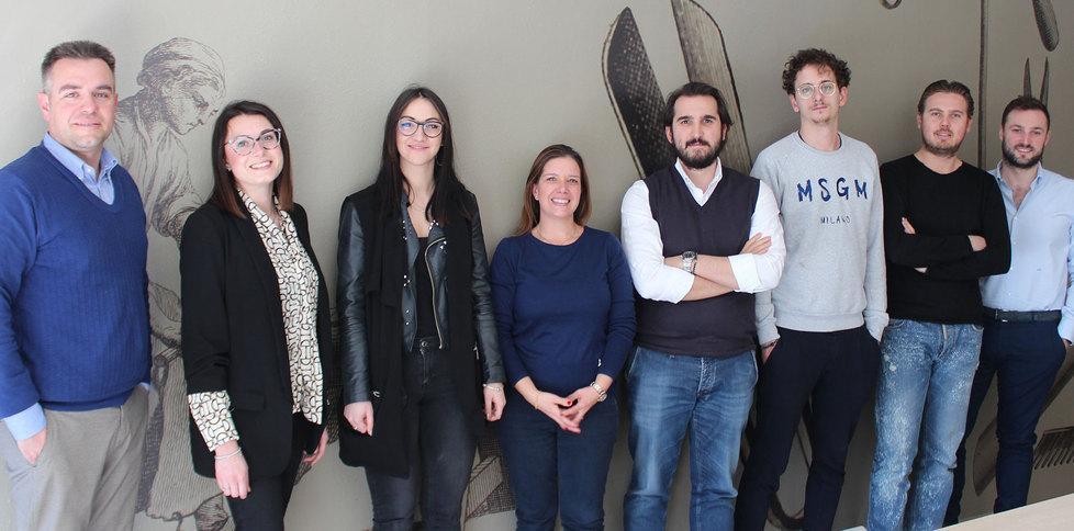 Il gruppo Giovani conciatori con Marta Lupi (la seconda da sinistra)