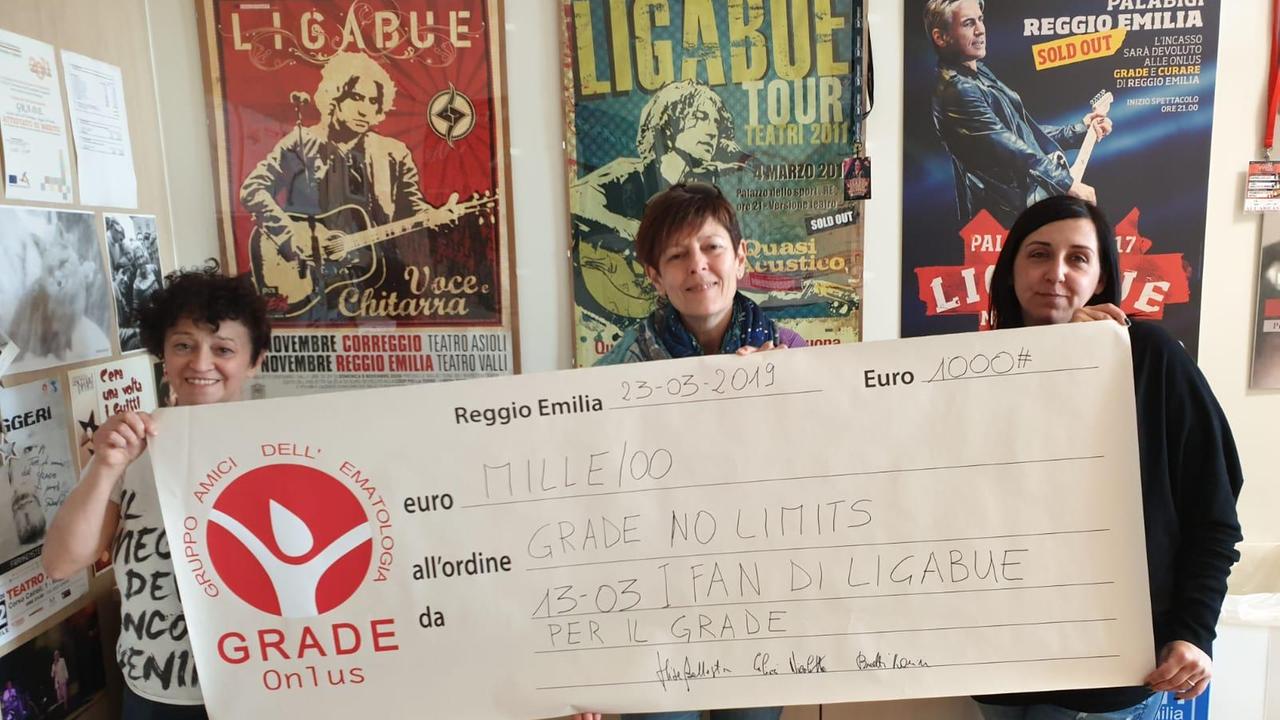 Reggio Emilia, i fan di Ligabue sostengono il Grade con una donazione