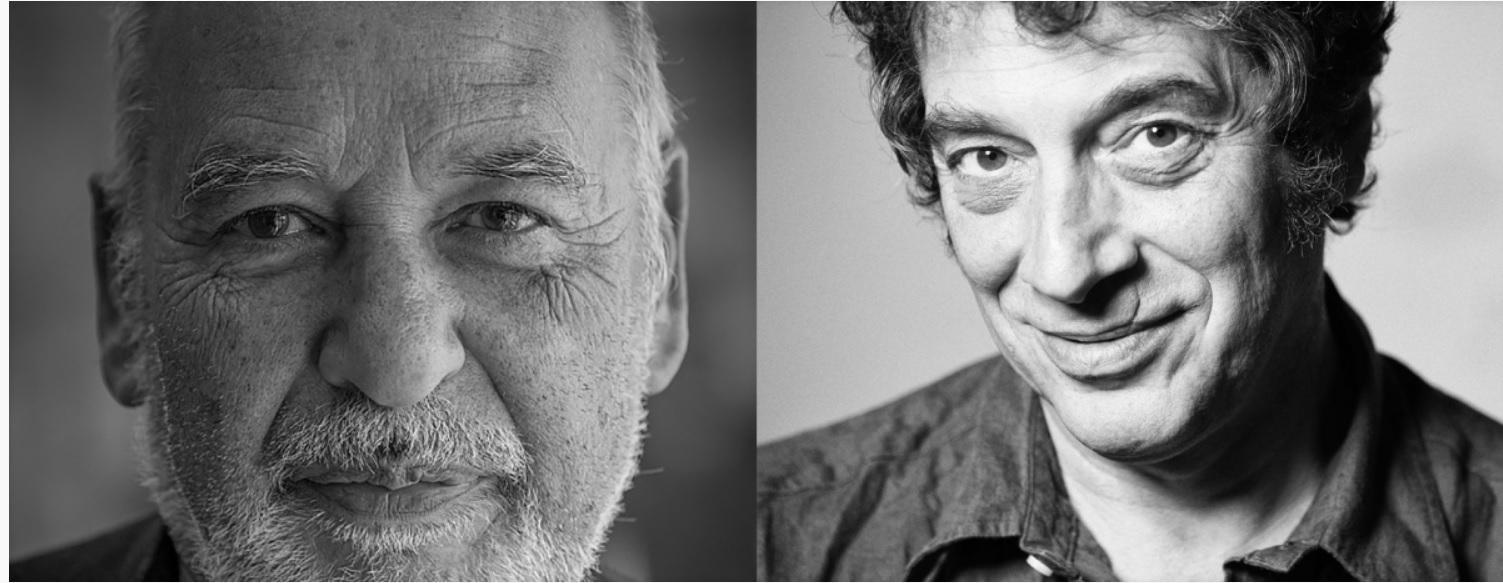 Gli scrittori Tahar Ben Jelloun e Sandro Veronesi