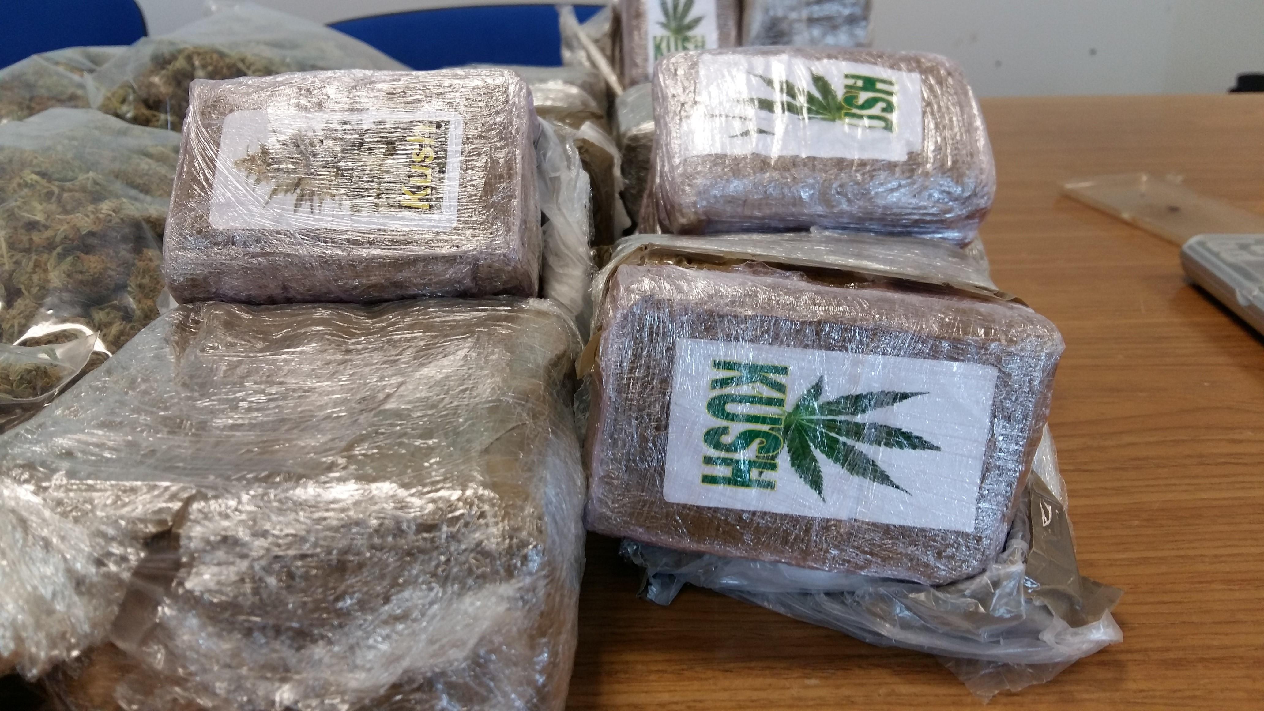 La droga sequestrata dalla Squadra mobile di Pistoia