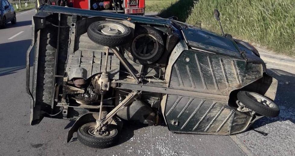 Ferito nello scontro auto-Ape