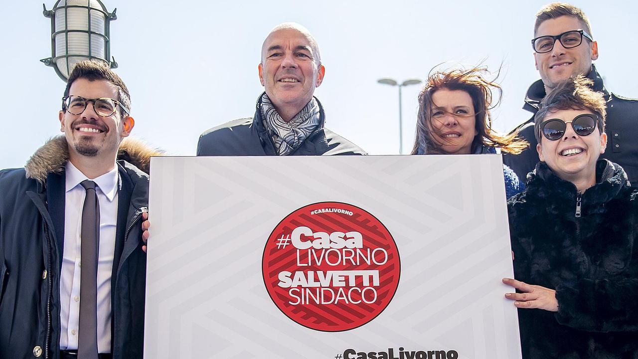 Nella foto Salvetti con Bagnoli, Zacchi, Simoni e Turrini