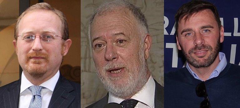 Da sinistra: Daniele Spada, Ubaldo Bocci e Andrea Romiti