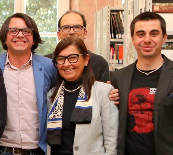 Da sinistra Alessio Porquier, Cristina Luschi, Andrea Berti e Ciro Di Dato