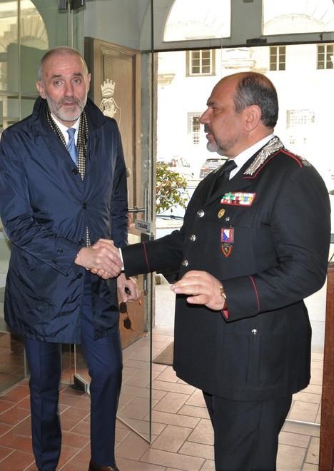 Il questore in visita alla sede dei carabinieri