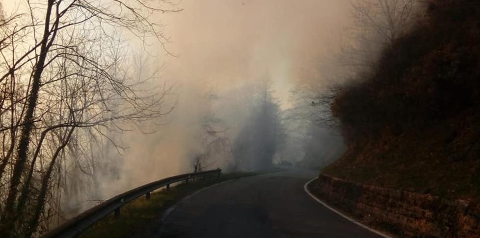 Allerta a Bagni, il vento aumenta il pericolo incendi 