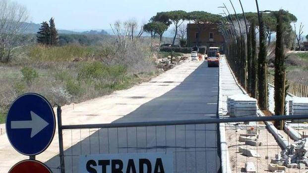 Cipressi e nero asfalto ecco il nuovo volto di via delle Caldanelle