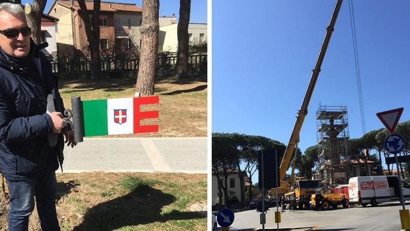 L’aquila è tornata a svettare sul monumento