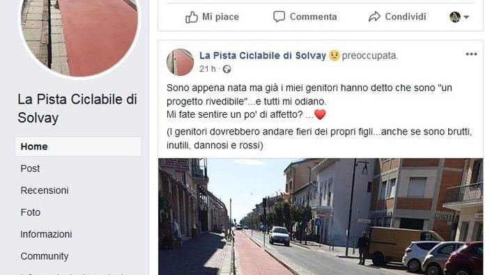 E “la pista ciclabile di Solvay” diventa una pagina Facebook