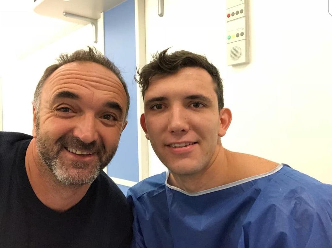 Riccardo Bambi insieme al figlio Lorenzo