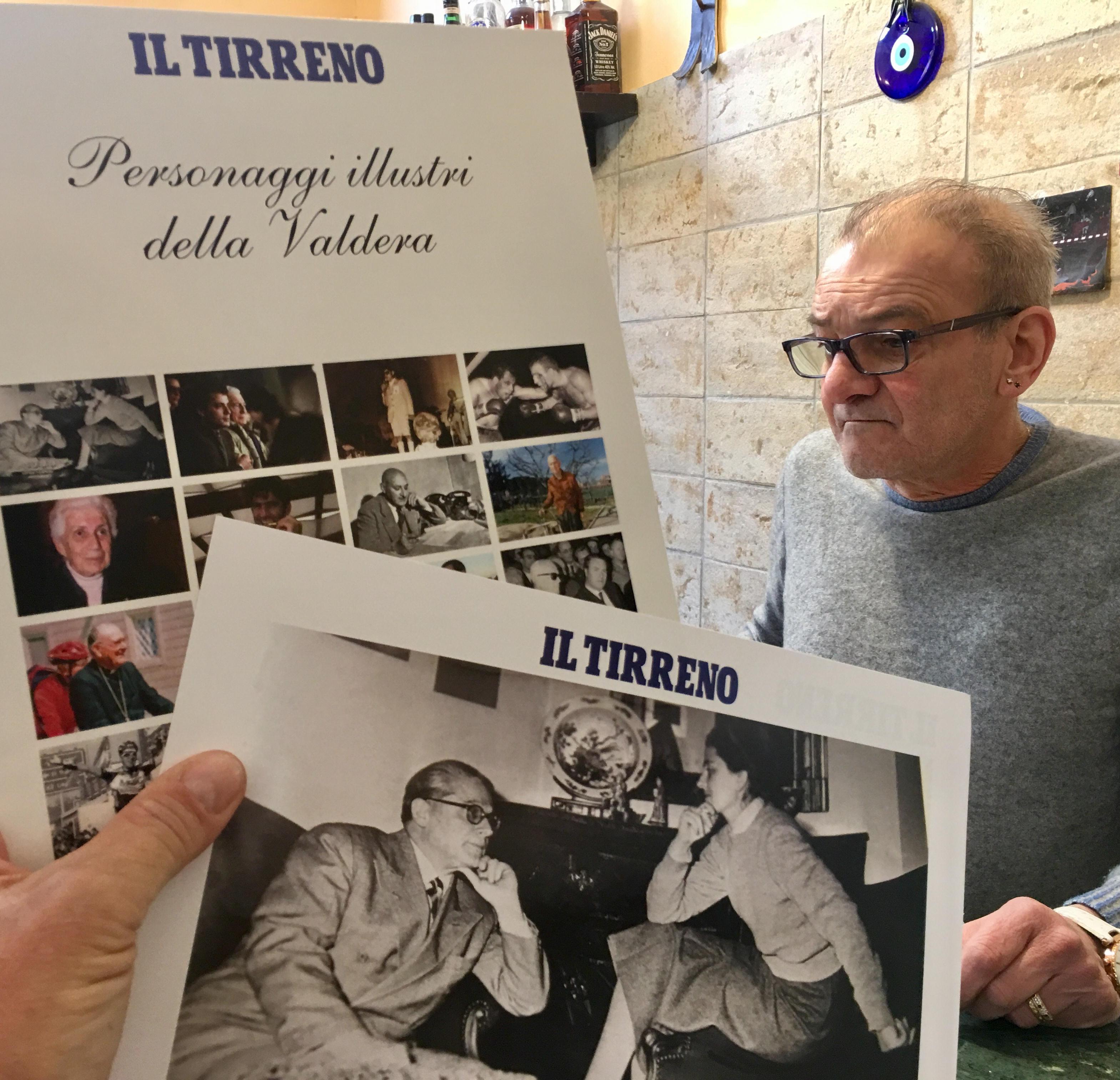 La prima foto in regalo, dedicata a Gronchi, e il raccoglitore