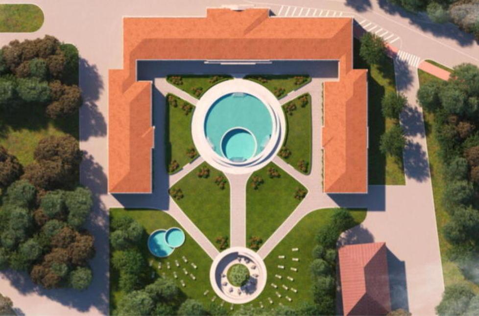 Un rendering del progetto presentato da Saturnia per le Leopoldine