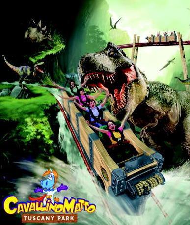 Il mondo dei dinosauri riapre il parco giochi Cavallino Matto 