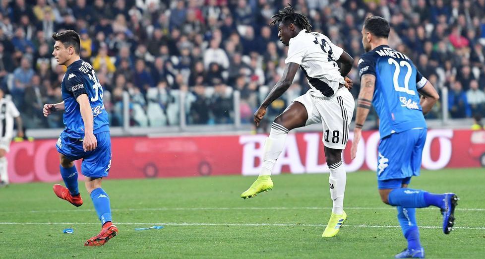 Kean decisivo anche alla Juve Guizzo del 19enne, Empoli ko 