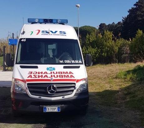 Un'ambulanza della Svs (foto d'archivio)