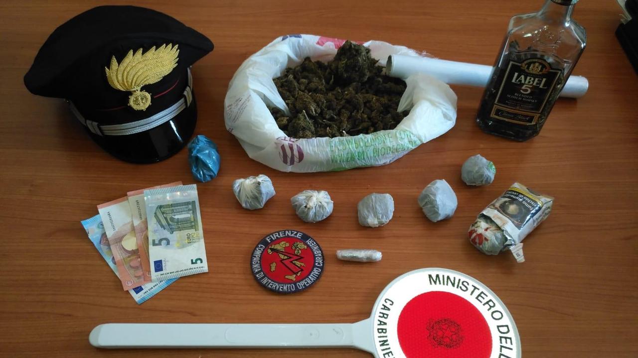 La droga sequestrata dai carabinieri