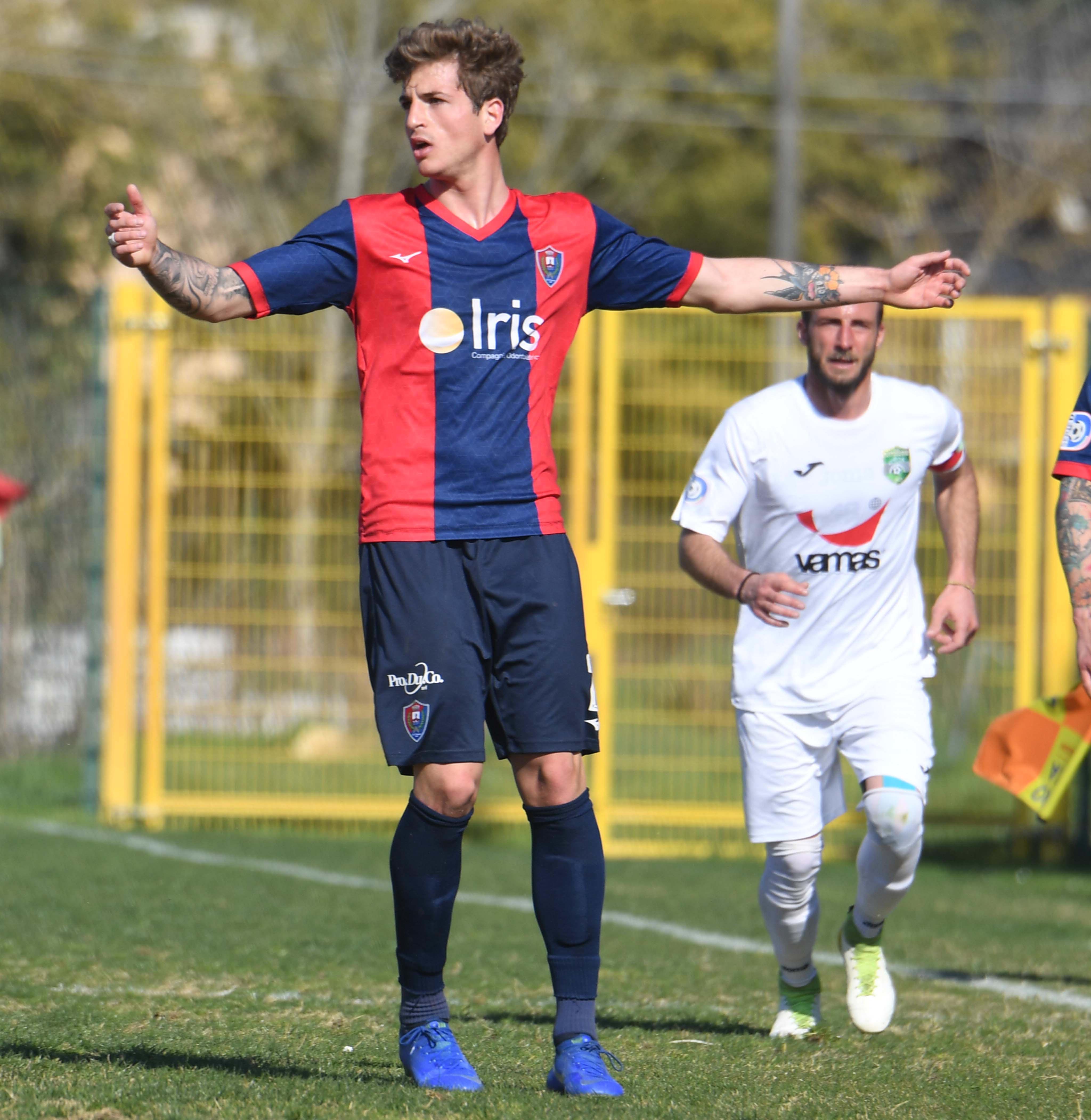 Mauro Semprini, autore del gol con cui il Ponsacco ha battuto il Sangimignano (Foto Franco Silvi)