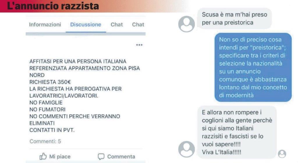 "Siamo razzisti", camera in affitto solo agli italiani (se bianchi). Scatta la denuncia