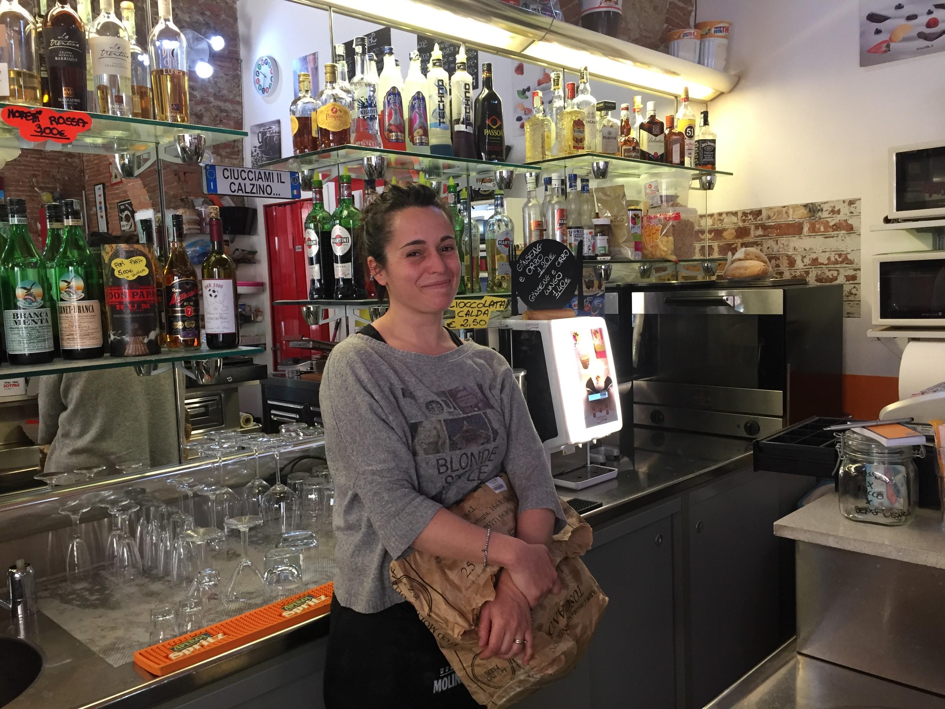 Valeria Francalacci del Bar 2000 di via Solferino