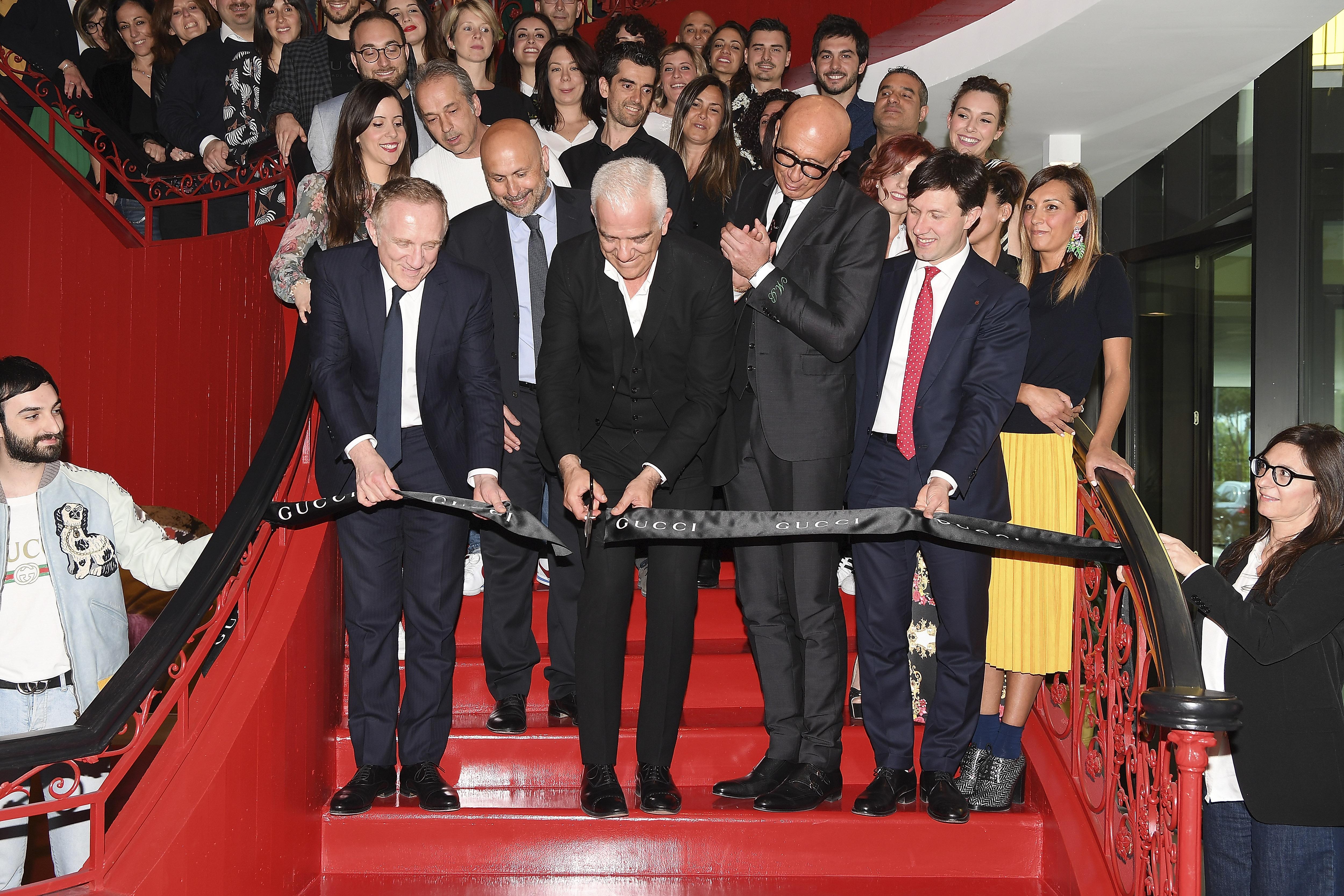 L'inaugurazione dello stabilimento di Gucci a Scandicci (foto archivio)