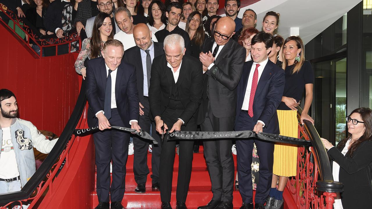 L'inaugurazione dello stabilimento di Gucci a Scandicci (foto archivio)