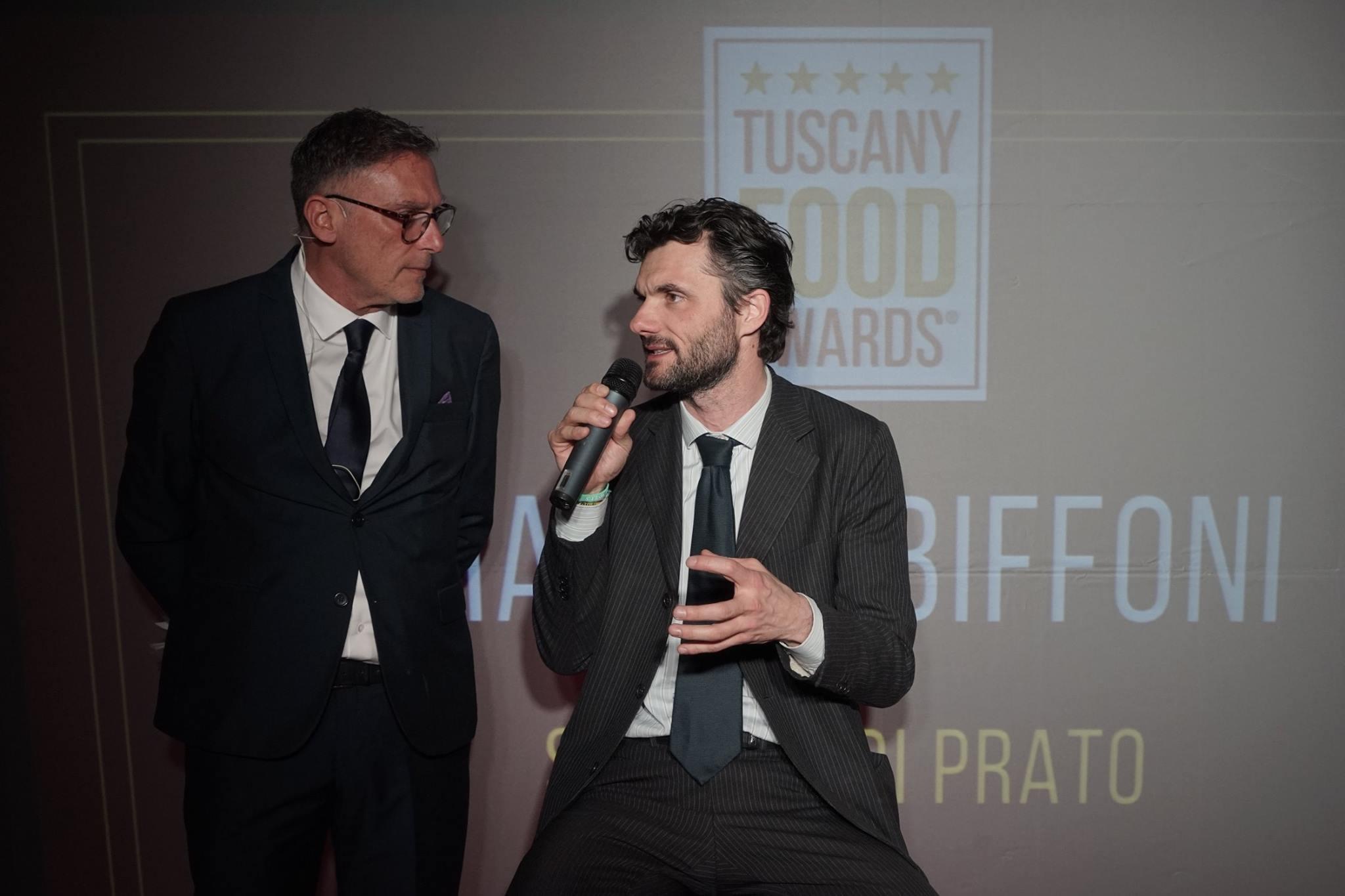Il sindaco Matteo Biffoni ai Tuscany Food Awards