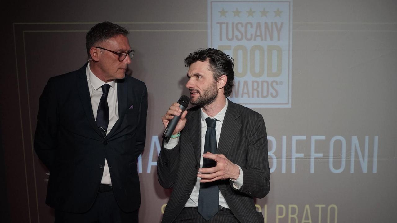 Il sindaco Matteo Biffoni ai Tuscany Food Awards