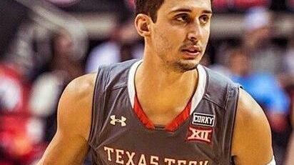 Davide Moretti con la maglia del Texas Tech