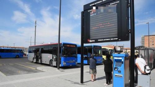 Autobus alla stazione di Grosseto
