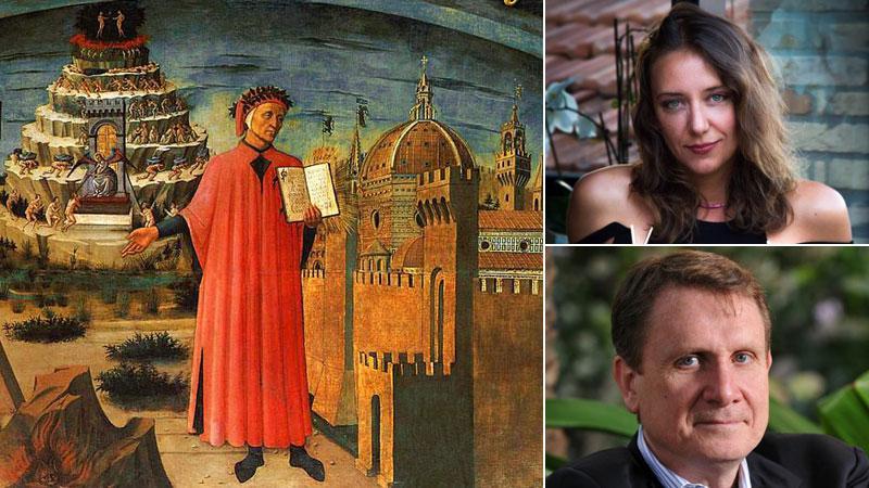 Nel corso del festival di parlerà anche di Dante e della Divina Commedia. A destra in alto Francesca Bertuzzi, sotto Lucio Caracciolo, due dei tanti ospiti