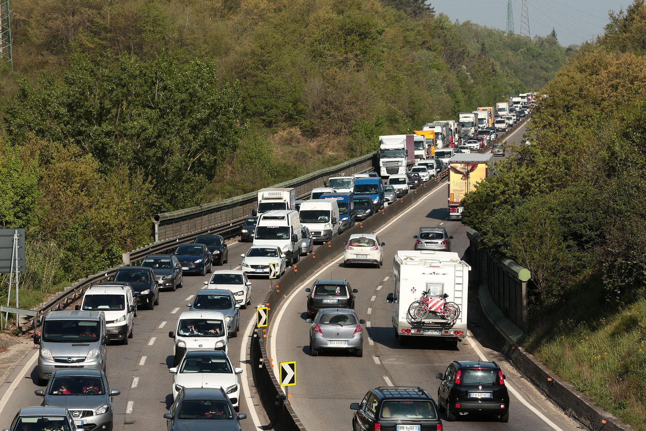 Un tratto della superstrada Fi-Pi-Li