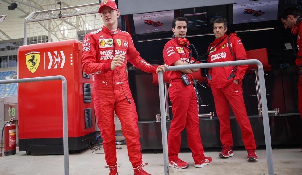 Per Schumacher junior debutto in Ferrari coi fiocchi Secondo tempo in Bahrain 