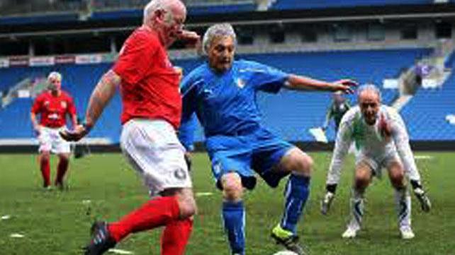 Un’immagine di una partita di calcio camminato, molto diffuso nel Regno Unito, ed ora in fase di sviluppo anche in Italia