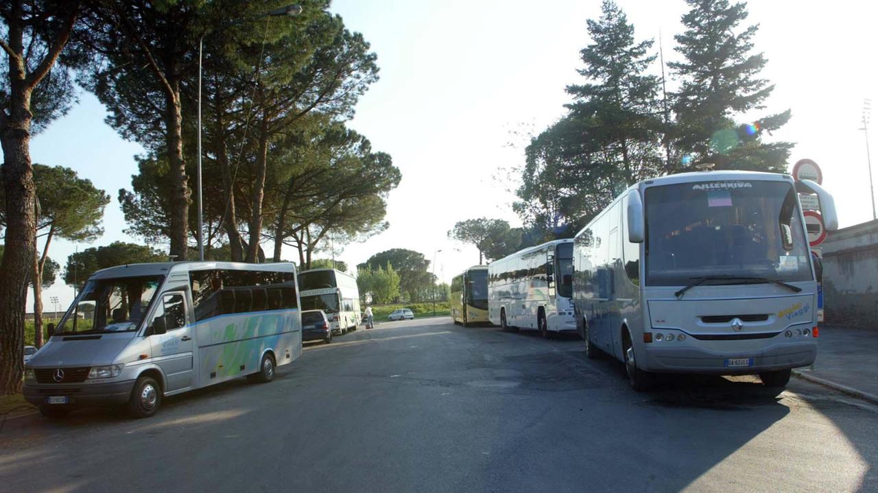 Bus nella zona dello stadio