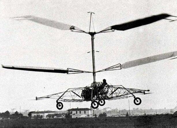 L’elicottero progettato da D’Ascanio che si alzò in volo a Ciampino nel ’30