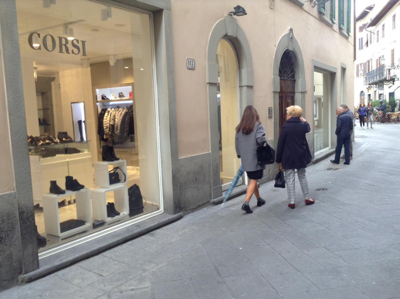 Il negozio Corsi di via Garibaldi