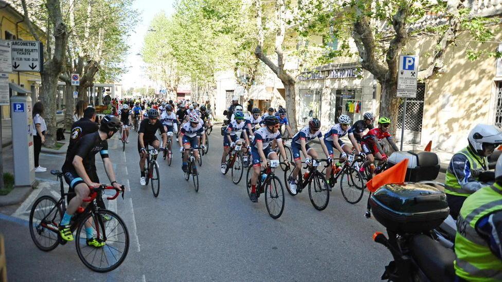 Un evento sportivo in centro a Cecina