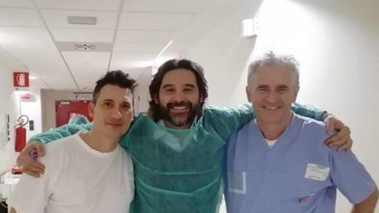 Lele Adani in visita al Core