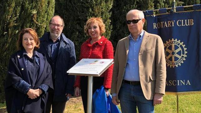 Alla Certosa la donazione degli ulivi del Rotary