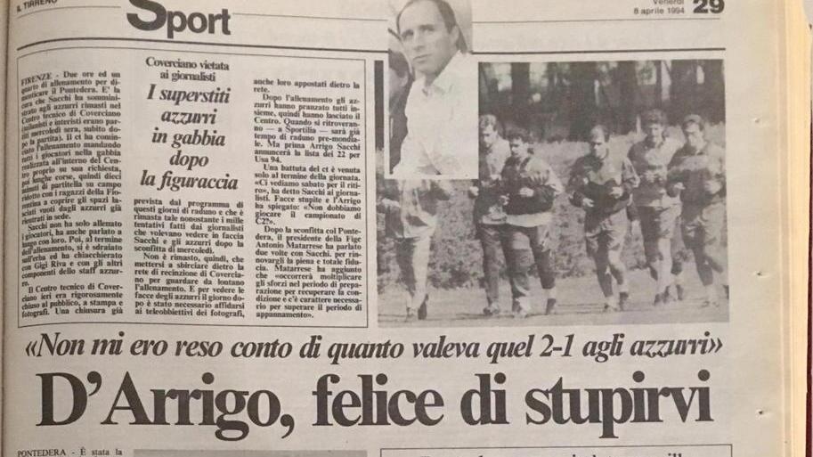 D’Arrigo fece arrossire Arrigo e firmò la storia