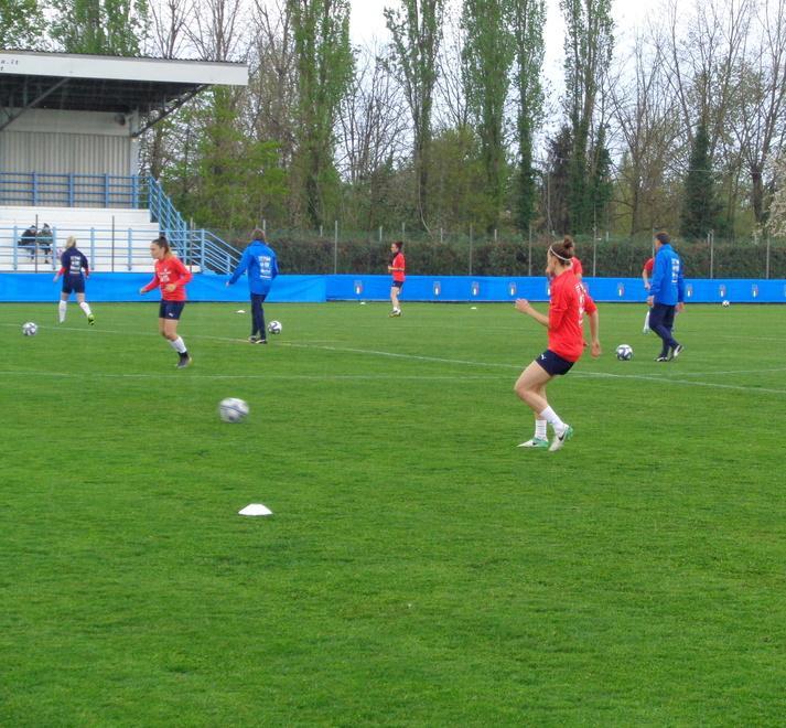 A Rolo allenamento delle Azzurre