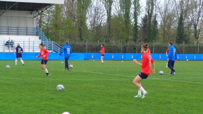 A Rolo allenamento delle Azzurre