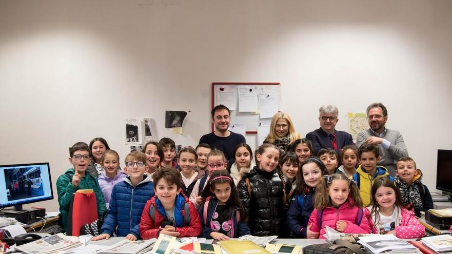 Giovani giornalisti in visita al Tirreno